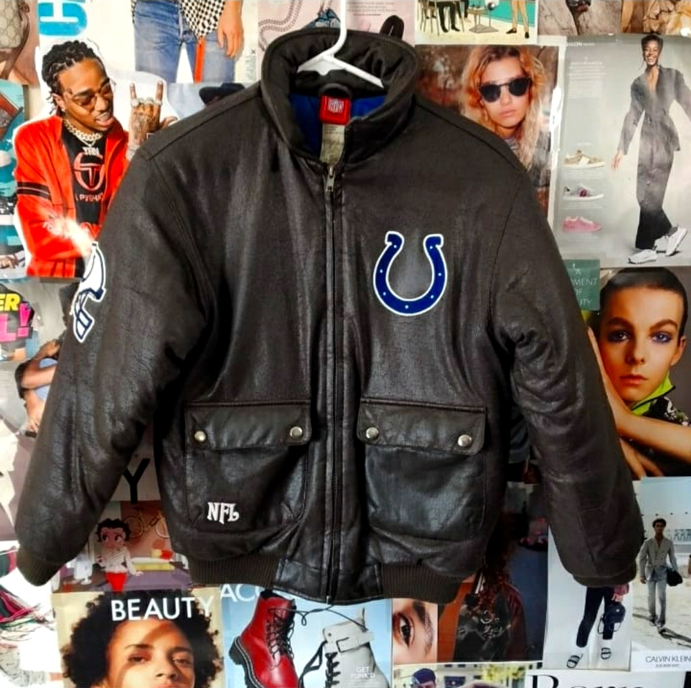 NFL COLTS LEATHEE JACKET